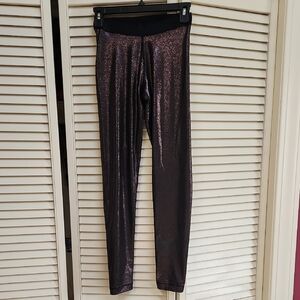 Nike Pro Purple Sparkle Black Leggings